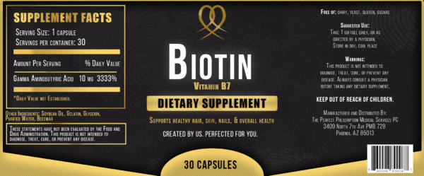 Biotin 10mg - 30 Softgels - Image 2